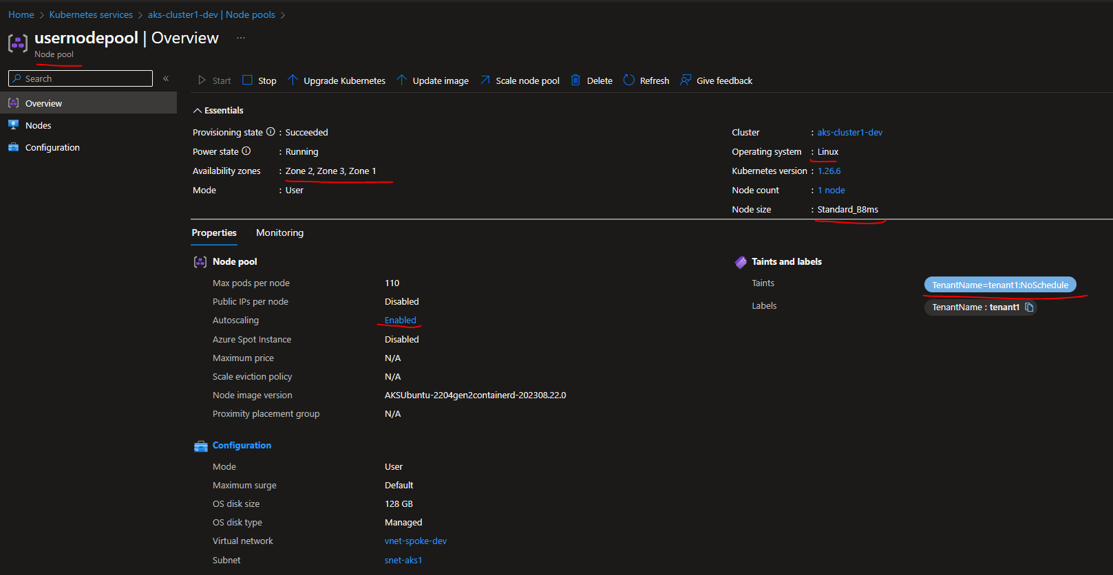 Node Pool Taint